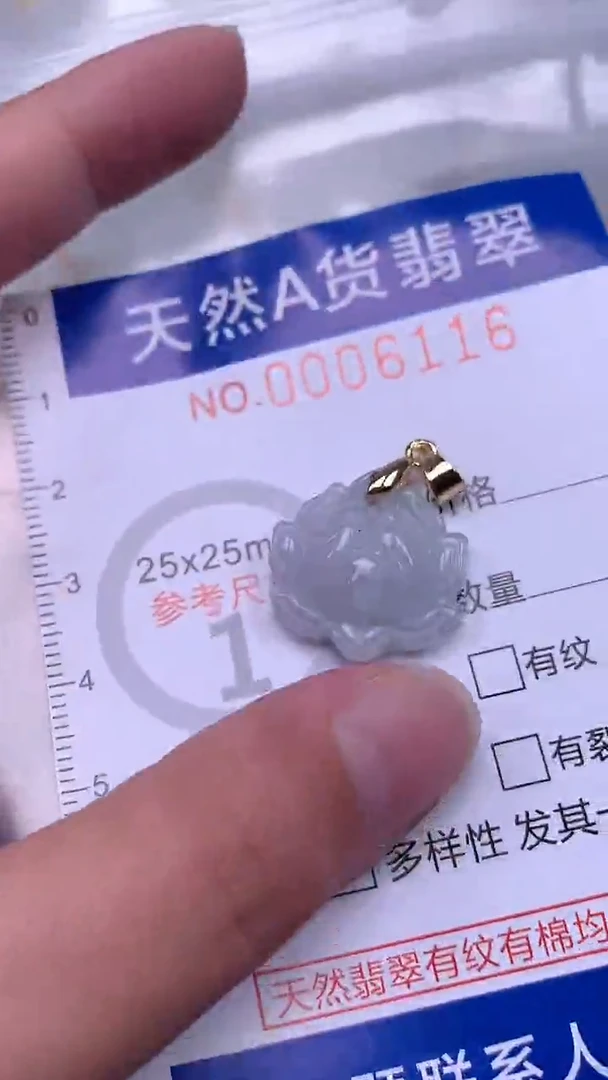 翡翠未镶嵌吊坠(不含链)1