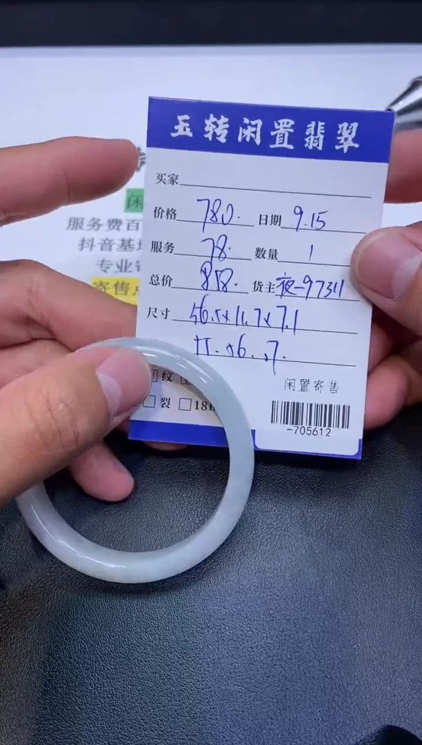 颈饰未镶嵌翡翠手镯多人-705612