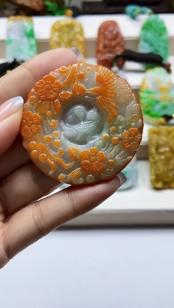 颈饰未镶嵌翡翠翡翠A货