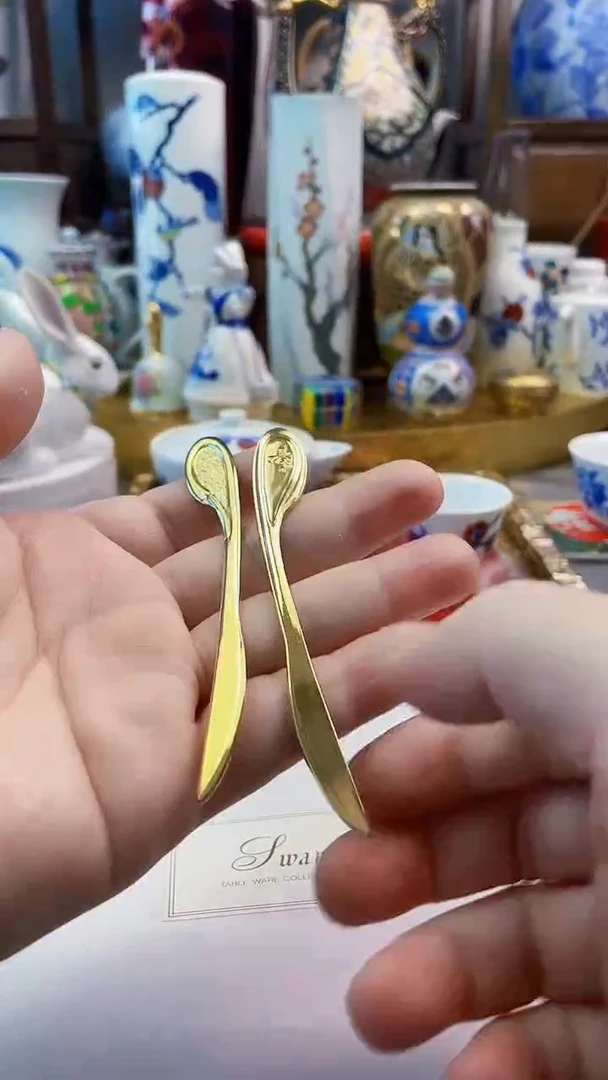 瓷片日产甜品刀一对