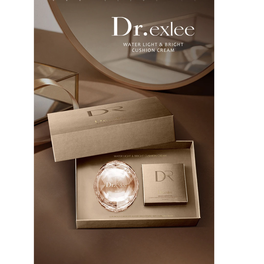 Dr.exlee艾斯黎奢贵虫草水光透亮养肤气垫霜