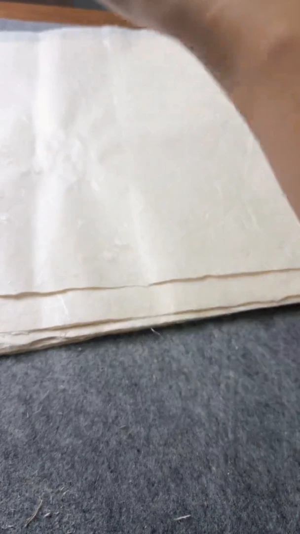 老纸皮草斗方仿古古色45x45cm 50张 半熟宣