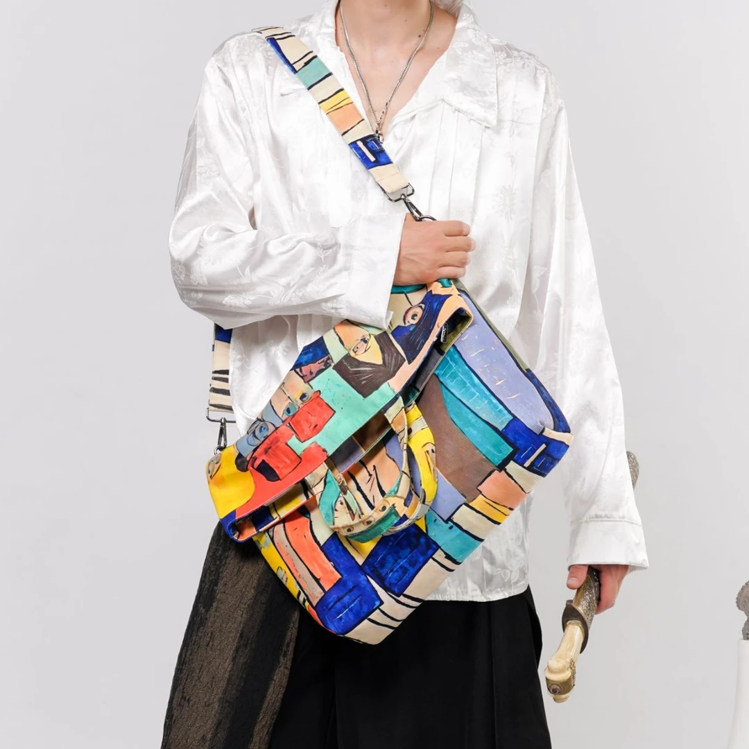 无则艺【折叠包】小黄人时尚艺术百搭简约限量潮流休闲文艺折叠包