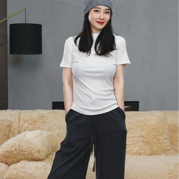 T姐精选原创设计师款时尚简约潮流白色T恤短袖G25