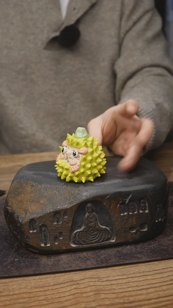 摆件小达摩蛋榴莲437