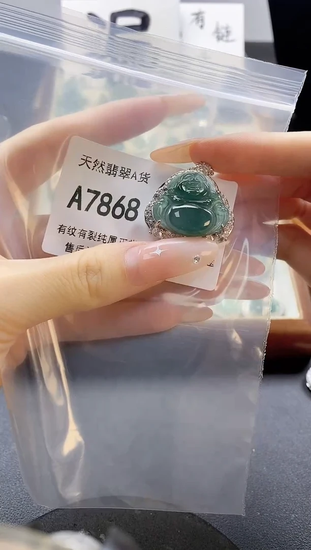 吊坠(赠链)未镶嵌翡翠天然翡翠A货