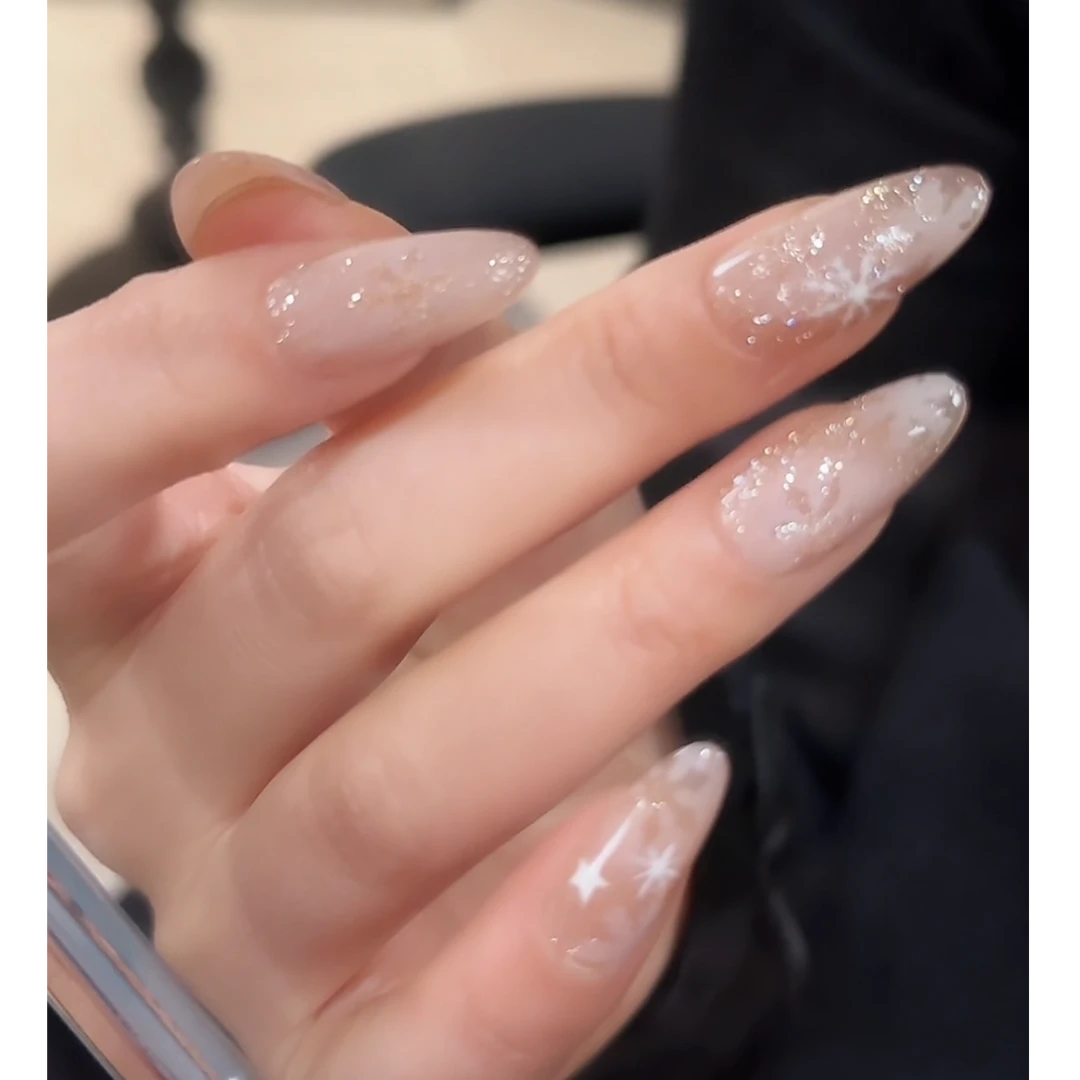 【盼雪】 小徐  纯手工圣诞雪花设计穿戴甲