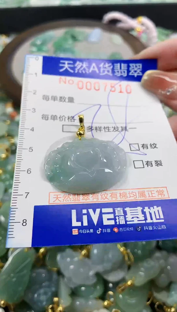 颈饰未镶嵌翡翠天然A货翡翠