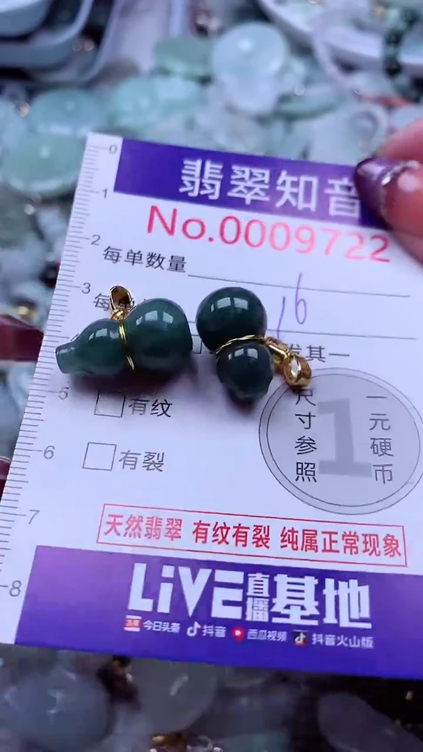 翡翠未镶嵌吊坠(不含链)9722