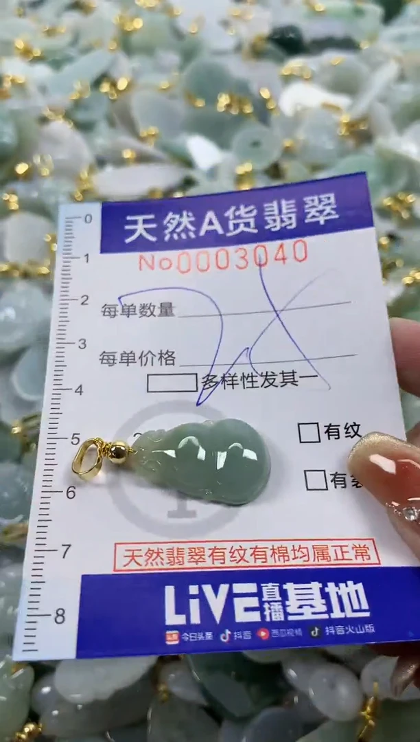 颈饰未镶嵌翡翠天然A货翡翠