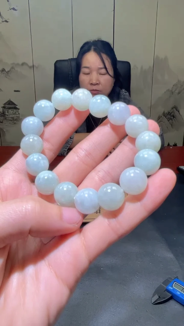 未镶嵌定制翡翠珠串 拍一发一