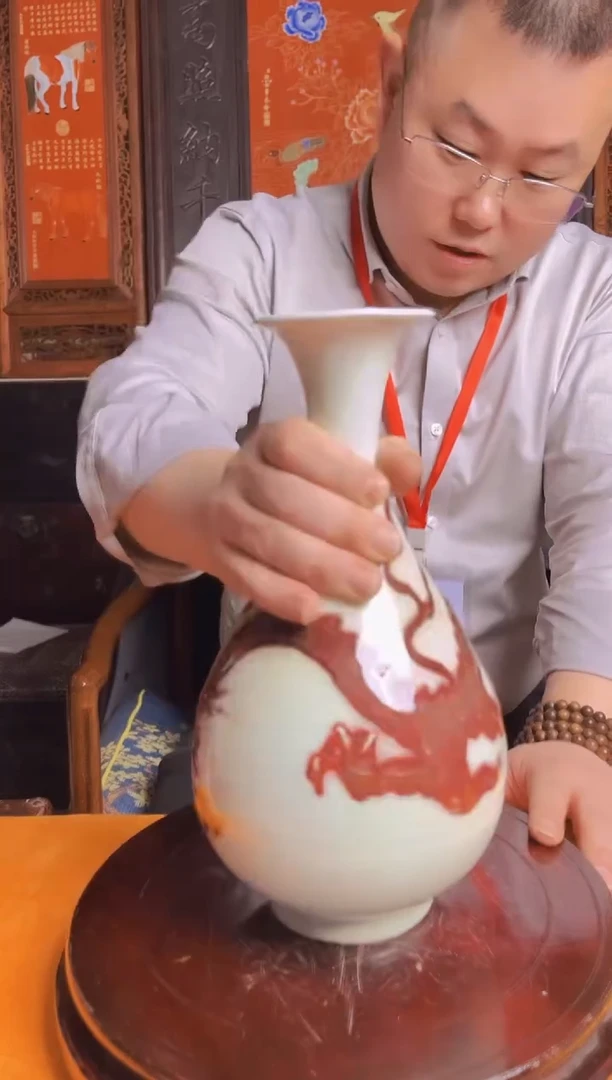 摆件陶瓷景德镇现代陶瓷流水128 带防伪标