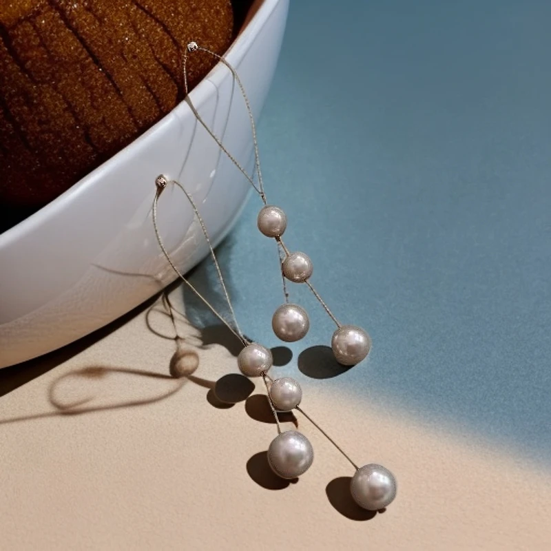 合金贝壳耳饰 民族风爱心/水滴/铃铛女珠珠耳环轻奢两戴耳钩