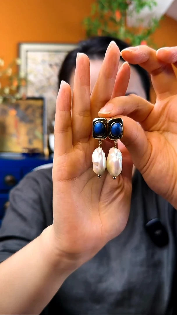 纯铜925银无耳钉