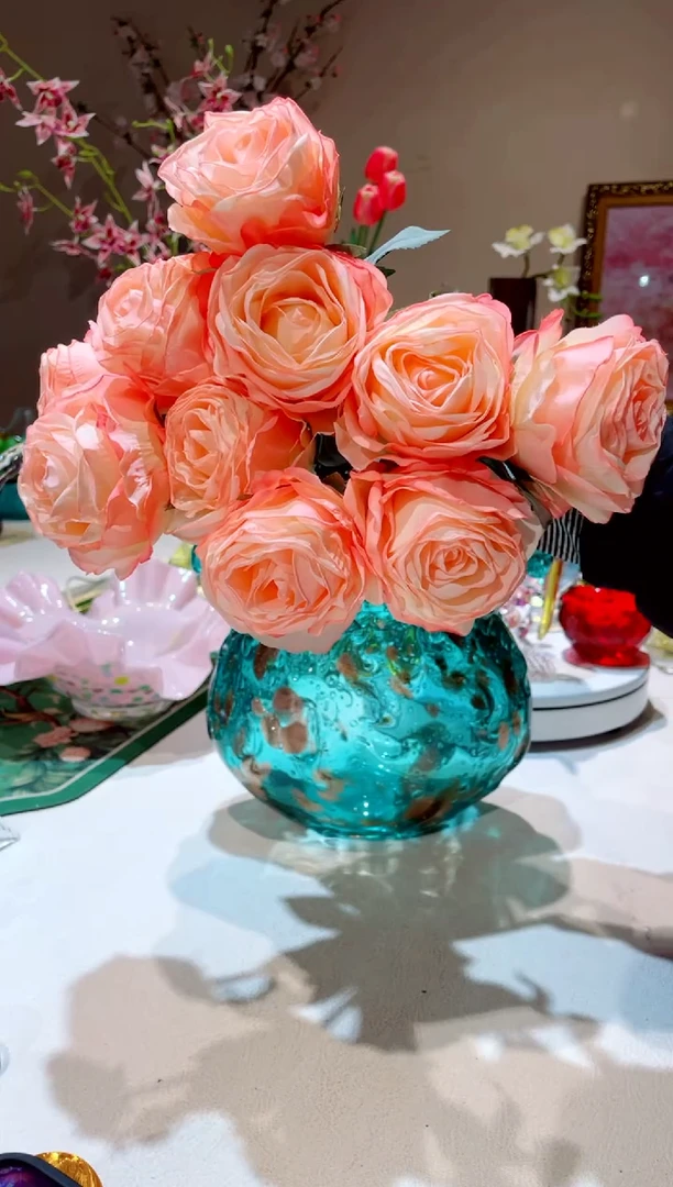 【闪购商品】琉璃手工艺品    荔枝玫瑰仿10只