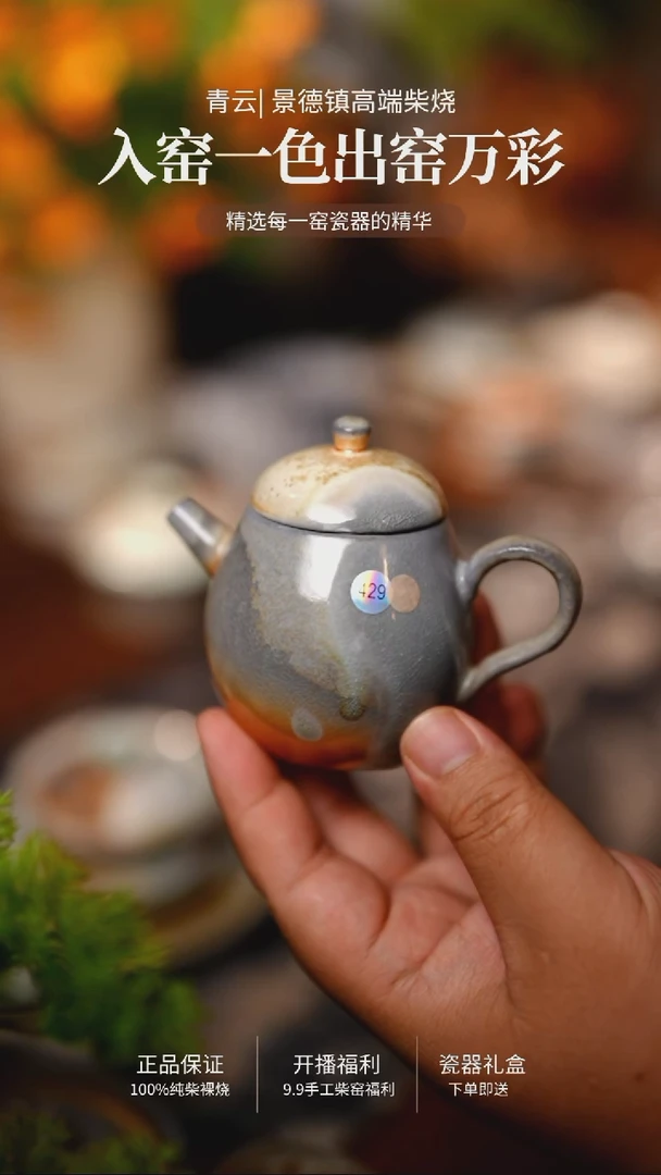429-青云柴烧裸烧茶器