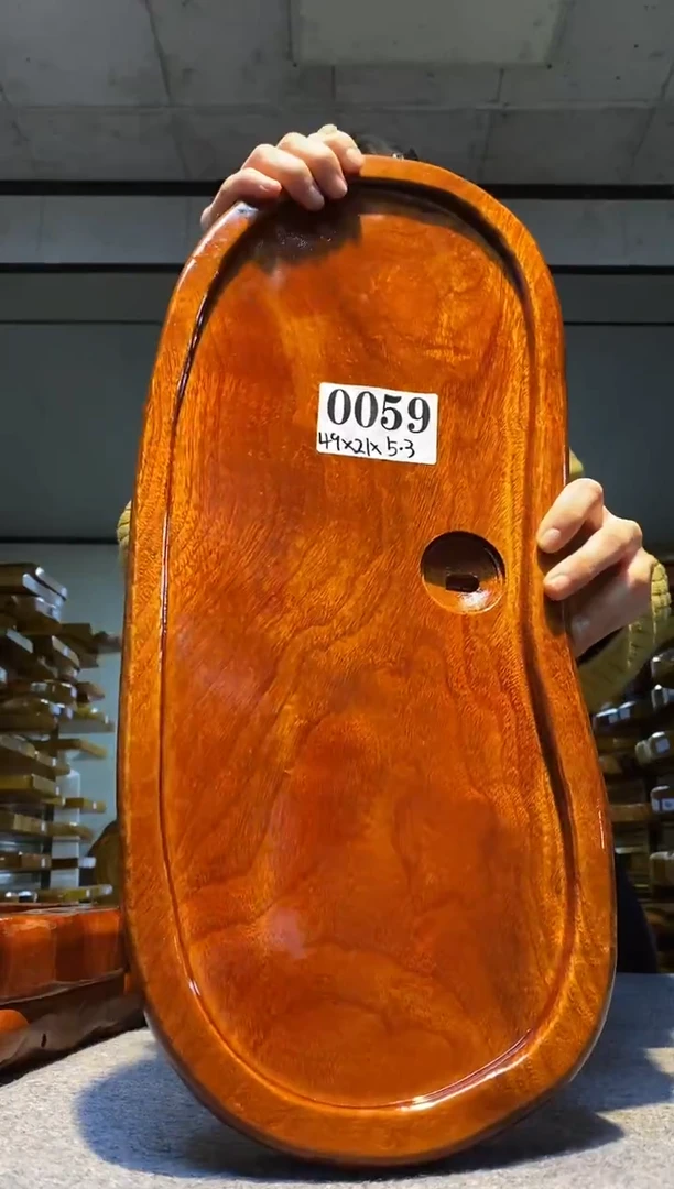 实木茶盘 一物一拍（不含配件）