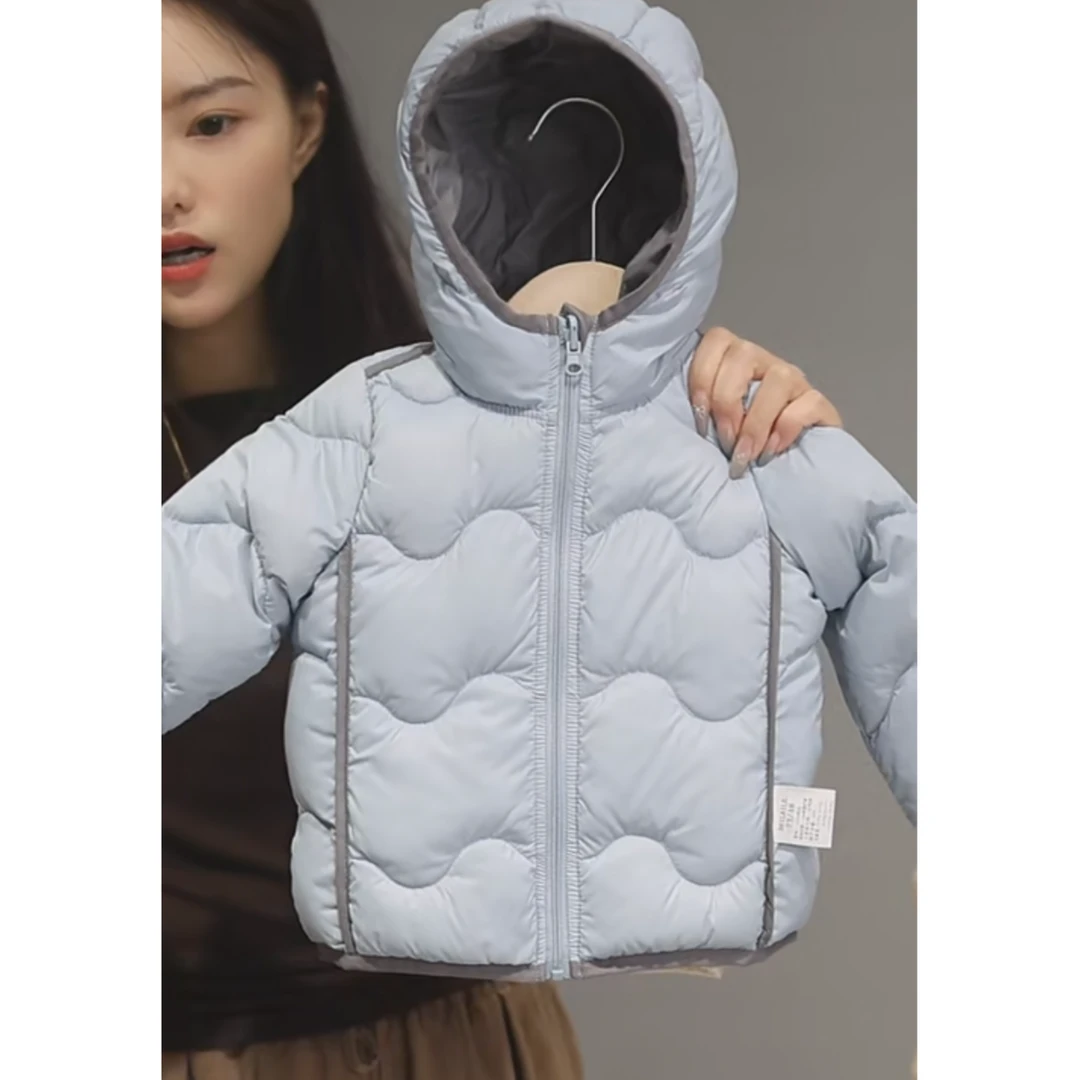 【三防印花双面穿棉服 】童装轻薄小童衣服宝宝棉袄秋冬儿童外套