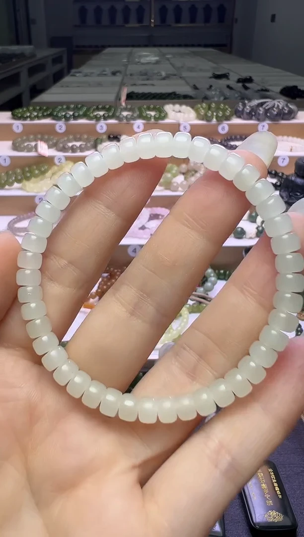 未镶嵌手串和田玉32号链接卡6mm