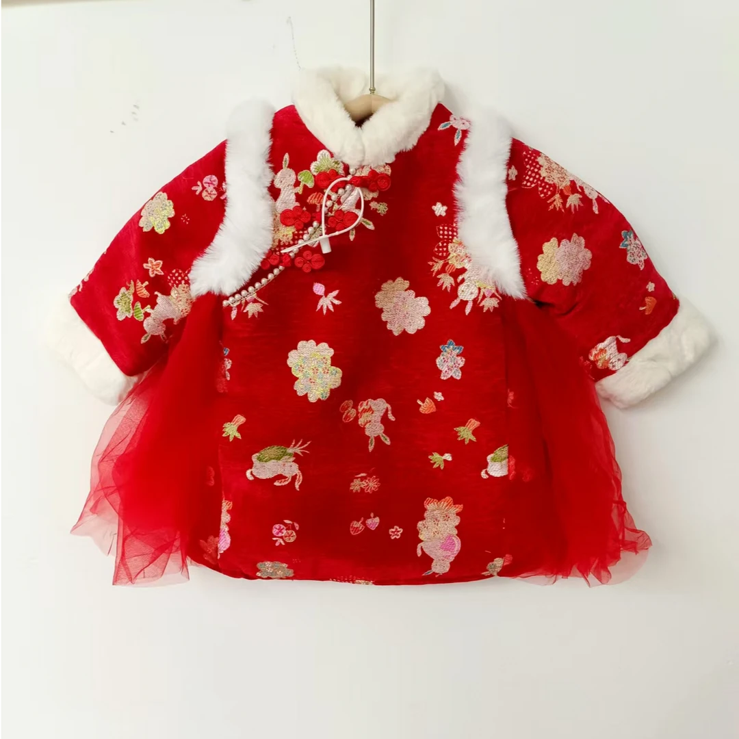 M304 女童中国风拜年服