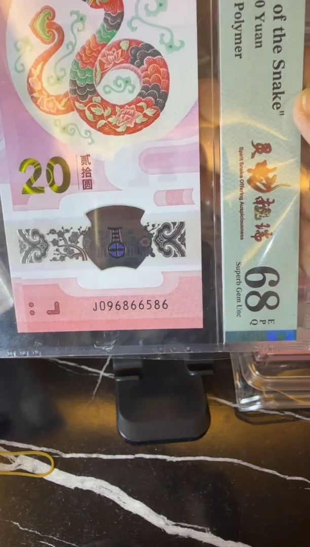 塑料2025 蛇钞  单张  096866586