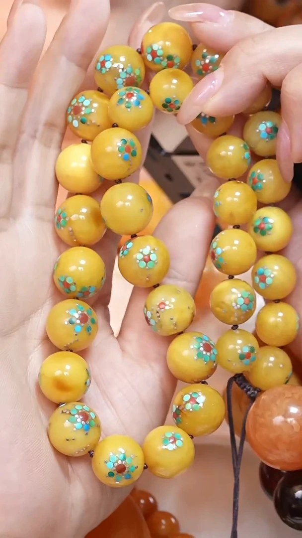 蜜蜡颈饰未镶嵌7170天然蜜蜡珠宝奇石云端妖孽全部保真