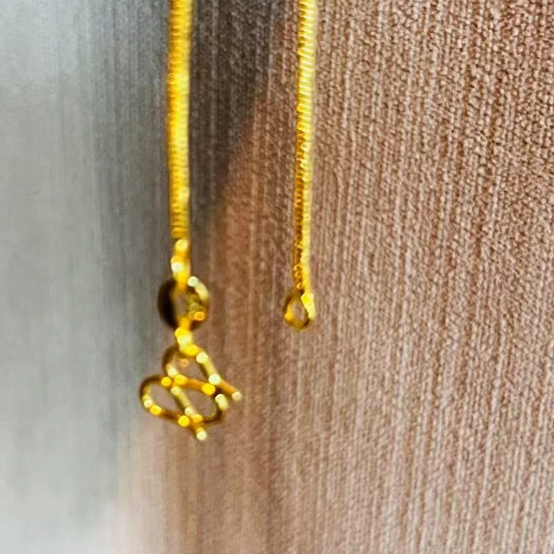 铜合金项链 素圈项链质感颈链气质百搭