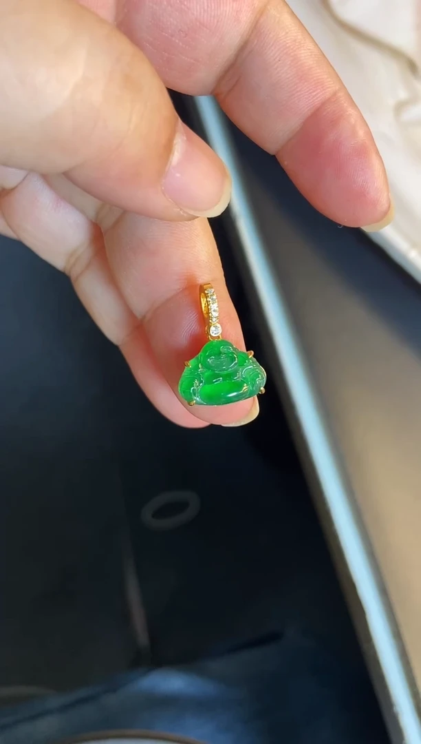 吊坠(不含链)银S925镶嵌翡翠1