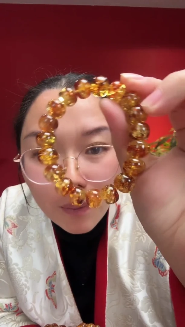 【闪购商品】琥珀珠宝奇石未镶嵌12mm