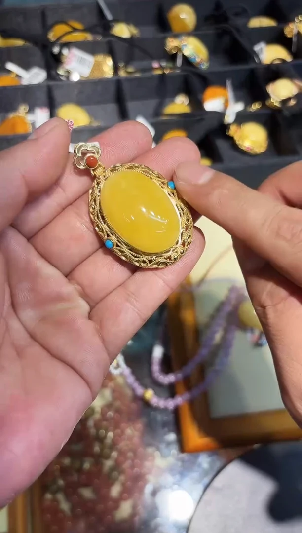 琥珀吊坠(不含链)未镶嵌【多样性发一】