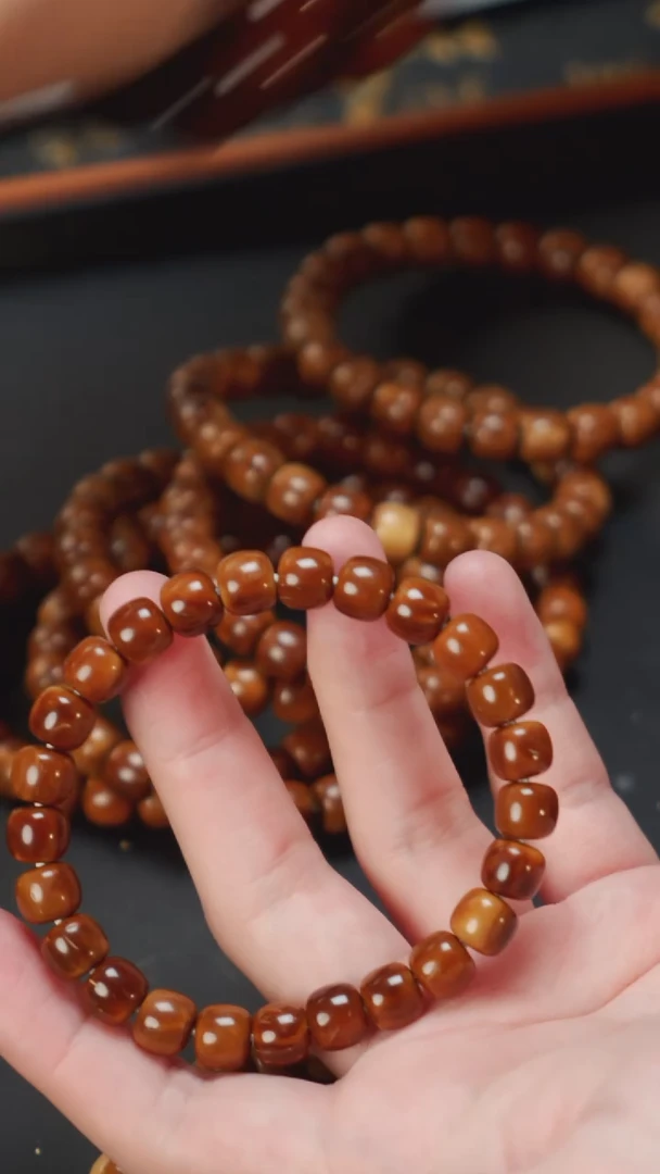 紫金鼠手串实心库克老型9