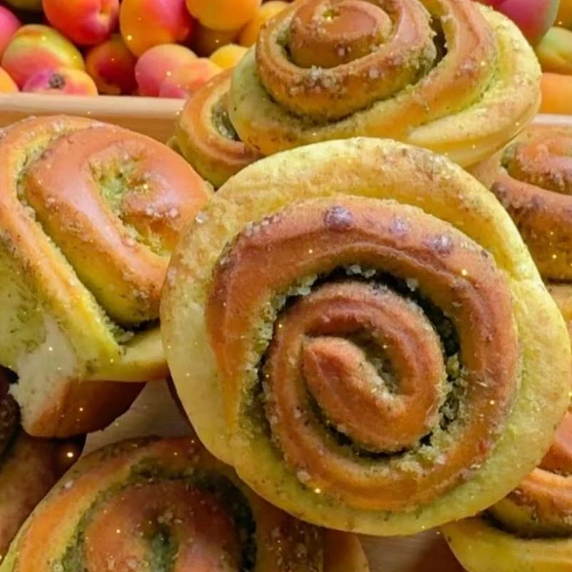 西北手工烤花卷纯手工烤馍无糖早餐速食