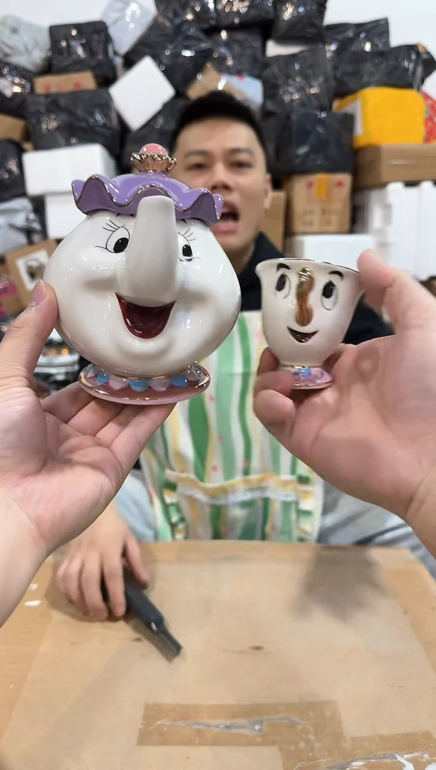 瓷片茶壶太太一壶一杯