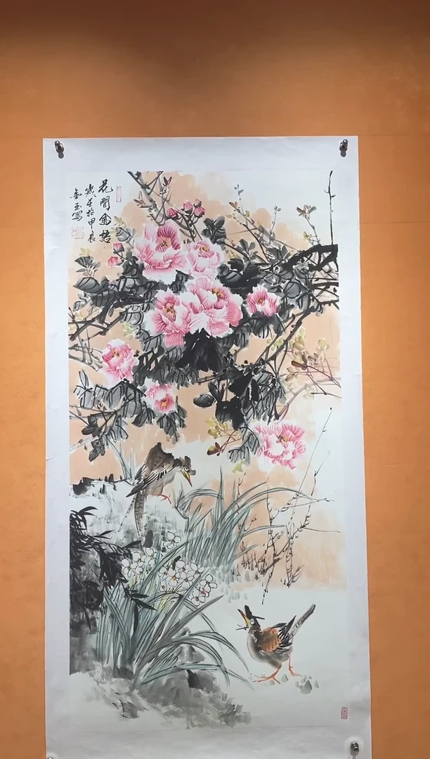 国画刘金玉教授亲笔手绘