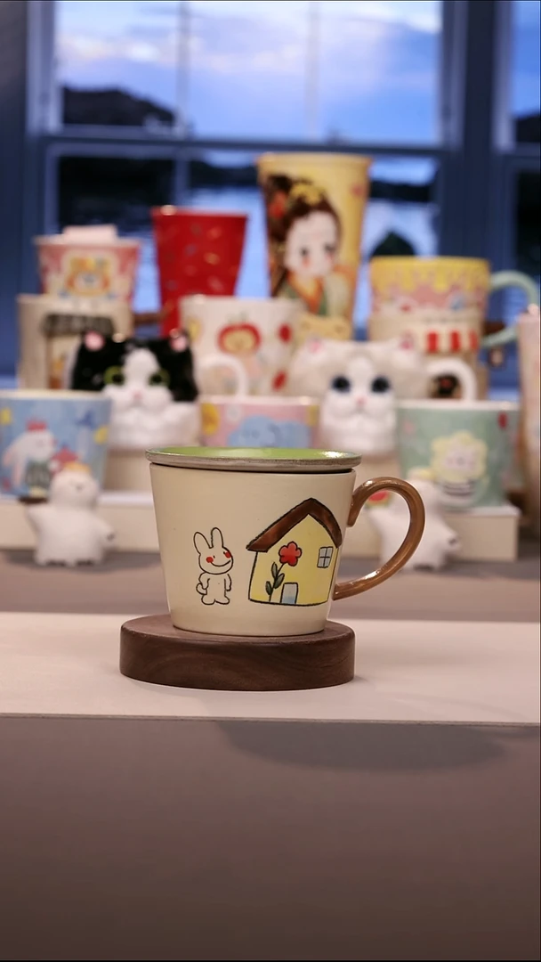摆件景德镇原创手绘陶瓷