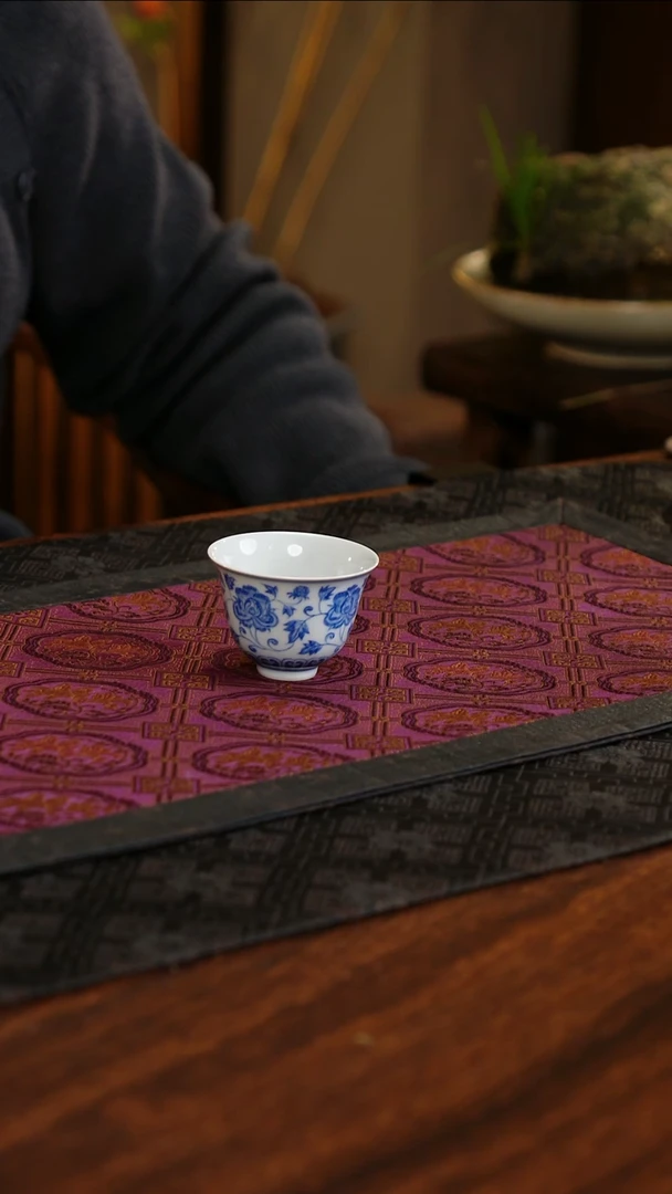 【闪购商品】杯子青源器语花卉牡丹铃铛杯