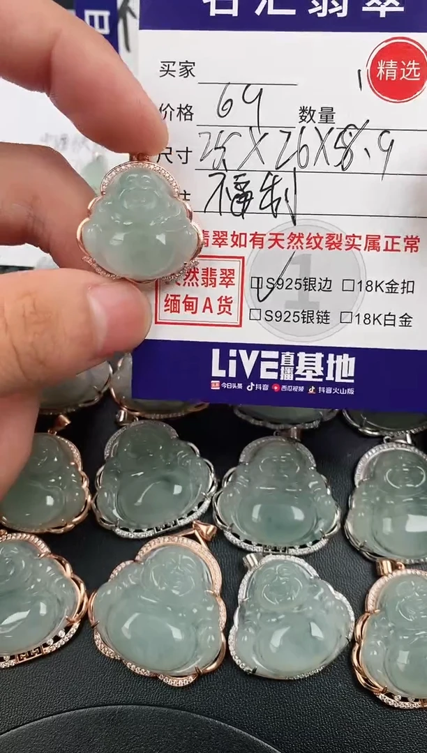 翡翠银S925镶嵌颈饰·