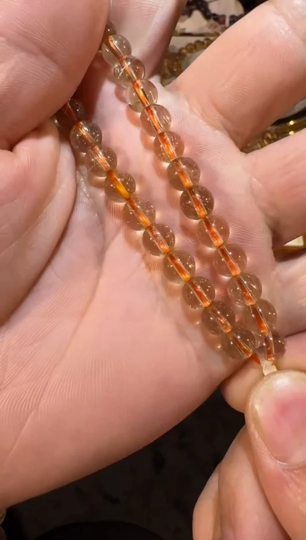 未镶嵌手串发晶SJ-052金发晶