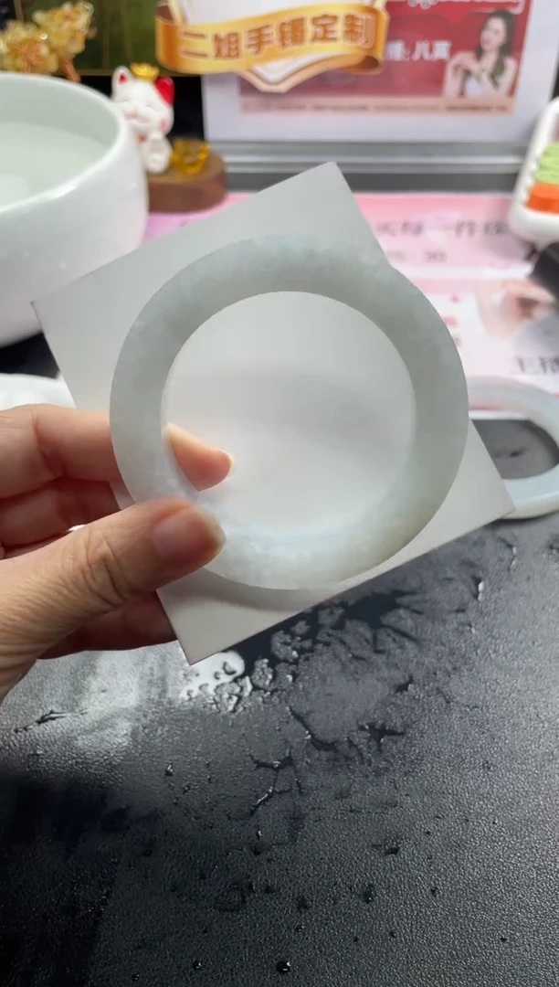 未镶嵌手镯定制翡翠微****。定制手镯ADL/DZS