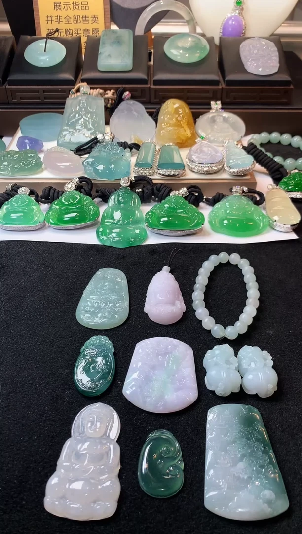 未镶嵌定制翡翠可*~4063毛货不退不换