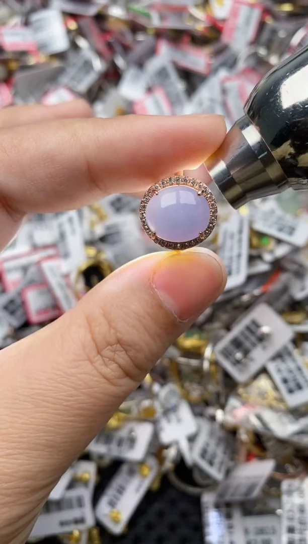 【闪购商品】翡翠戒指银S925镶嵌99999---1