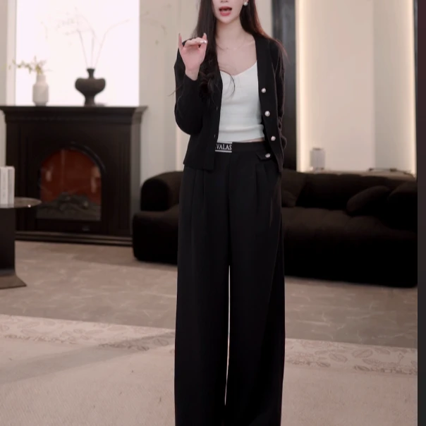 【专柜同款】绵羊毛针织衫女舒适开衫圆领修身打底衫Y731300799