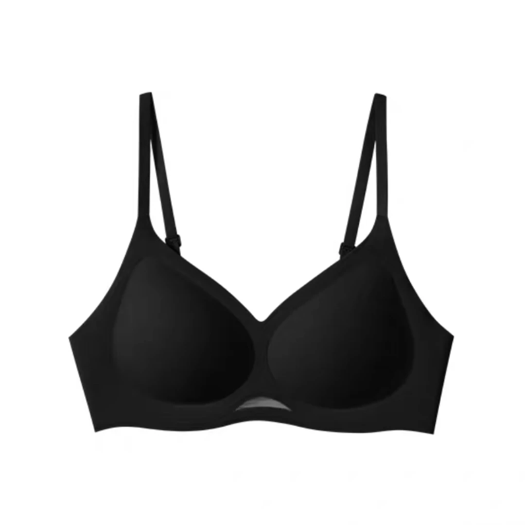 舒适透气网纱无痕无钢圈文胸罩内衣女