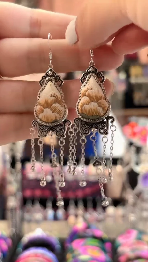 织绣艺枝独绣老绣饰品172