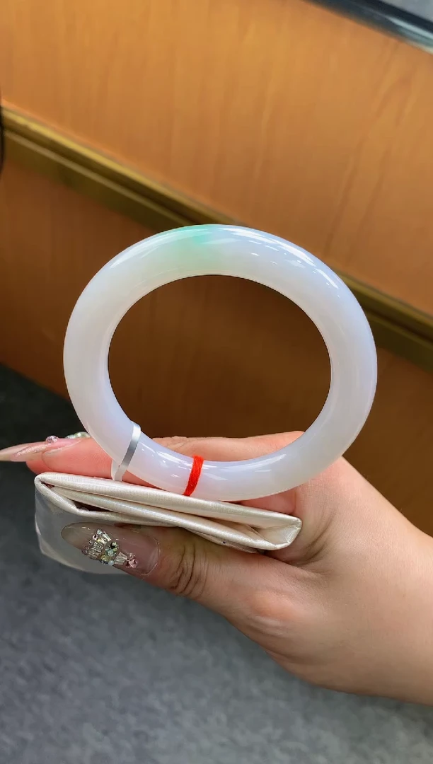 未镶嵌手镯翡翠-F164-圆条57.5