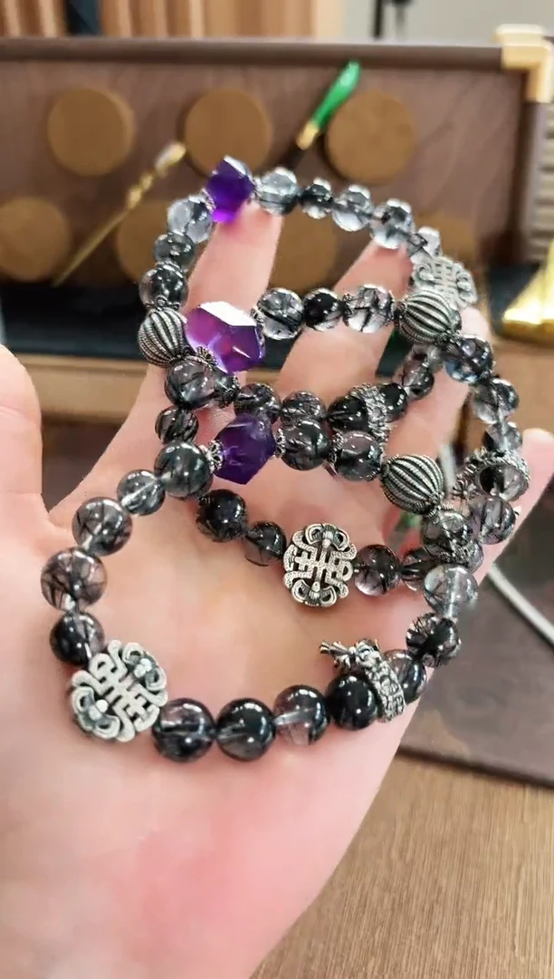 水晶手串银S925镶嵌手串 多样性发货 发一条