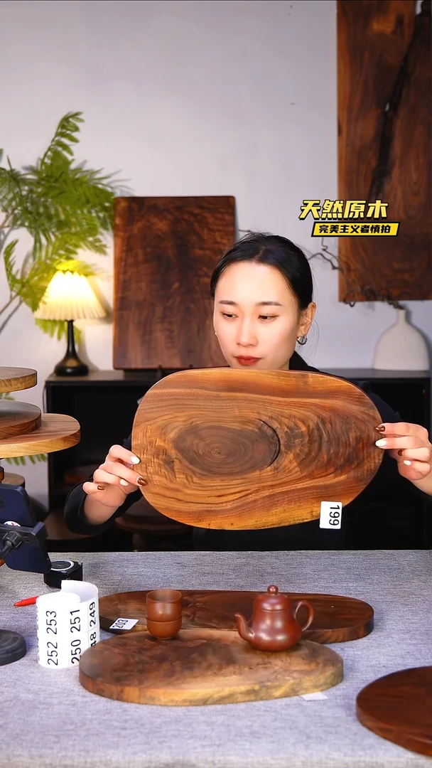 木北美黑胡桃原木.干裂疤结不属于商品质量问题完美主义者慎拍