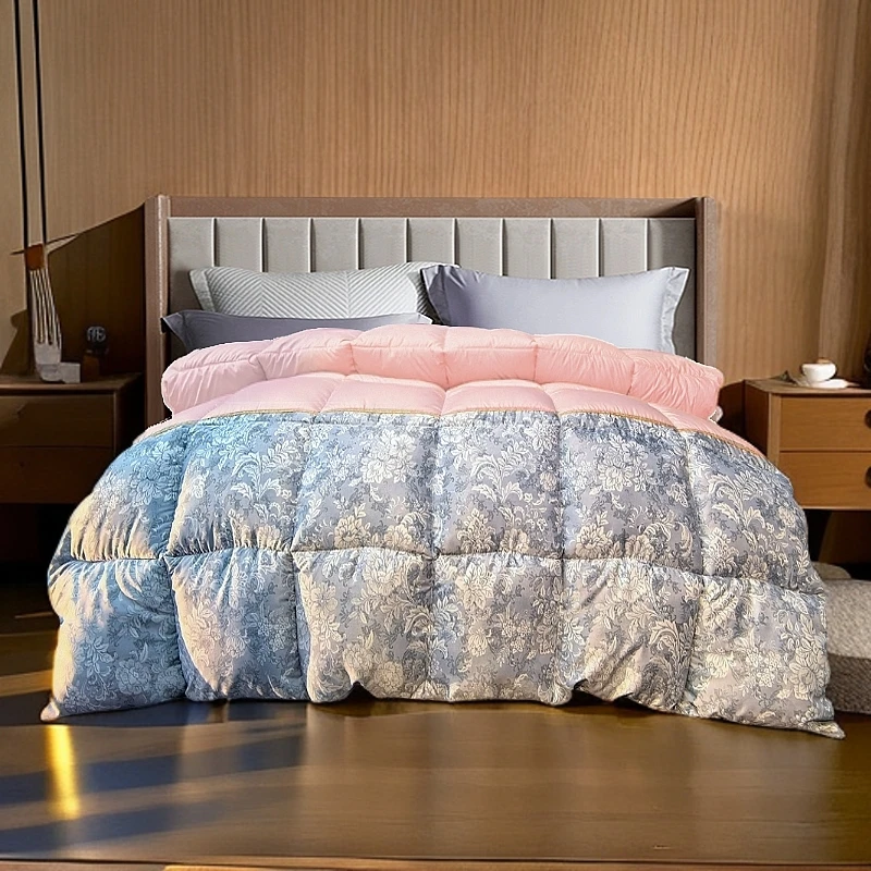 高奢羽翼冬被加厚被子春秋被芯-青花瓷