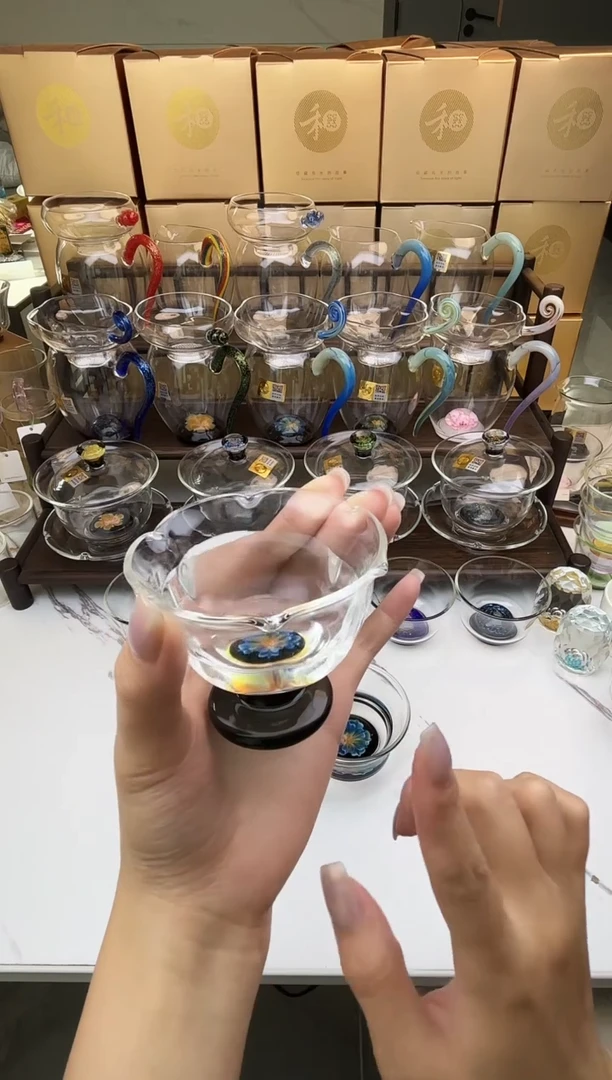 手工艺品玻璃依*禾器 宴里杯 普通盒