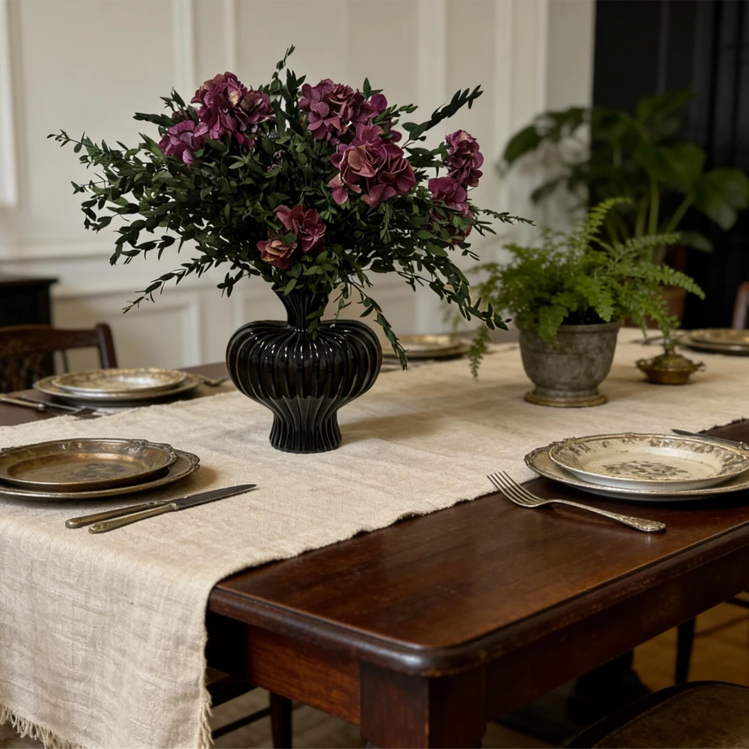 【月照花林】橙色复古红色永生花摆件高级感桌面家居摆件梦幻轻奢